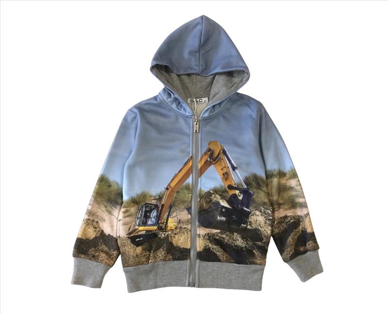 Blauw / Grijs Vest met een kraan