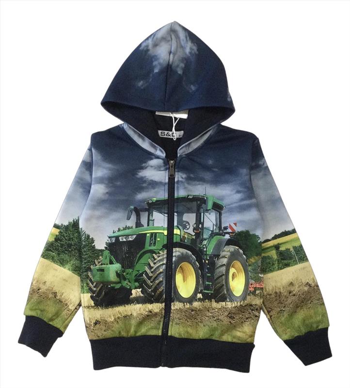 Gilet bleu foncé avec John Deere