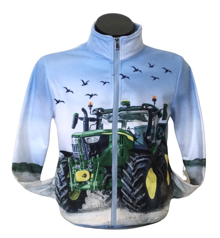 Light blue vest with John Deere large sizes