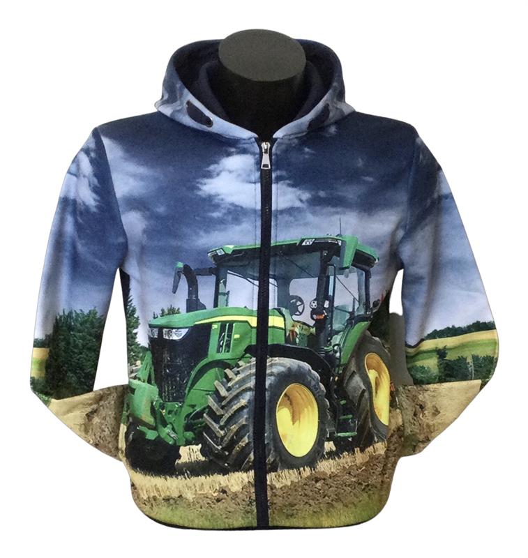 Blauw vest met John Deere grote maten