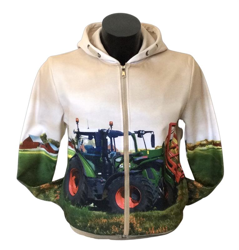 Beige vest met Fendt grote maten