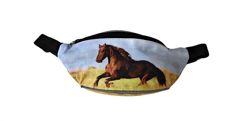 Niedliche Bauch tasche mit braunem Pferd