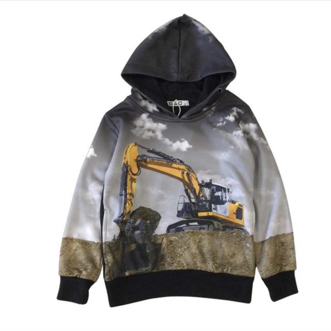 Zwarte Hoodie met kraan