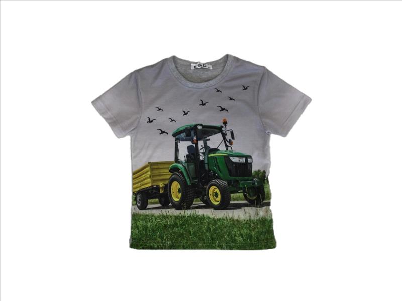Chemise grise avec John Deere