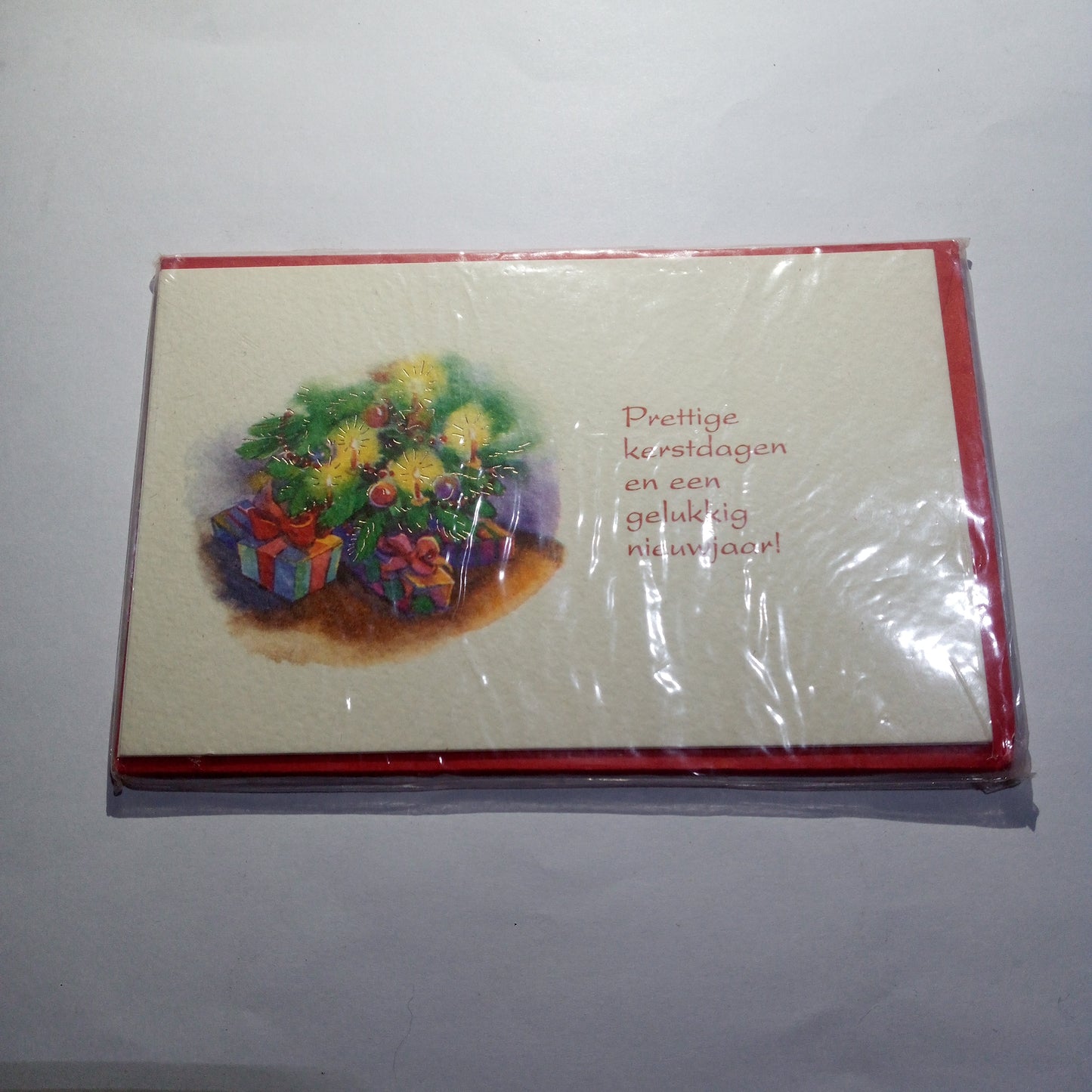 Kerstkaarten cadeautje onder de 🌲 boom