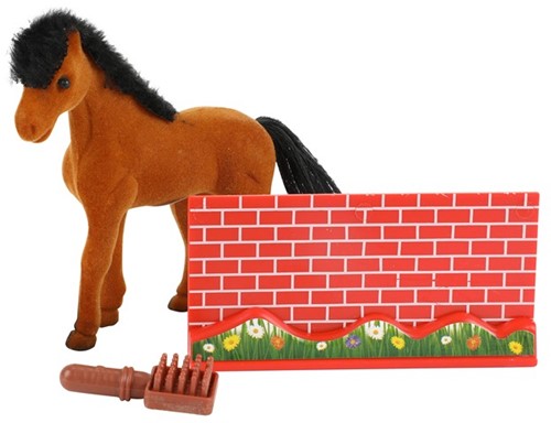 Toi-Toys paardje met hindernis 10 cm