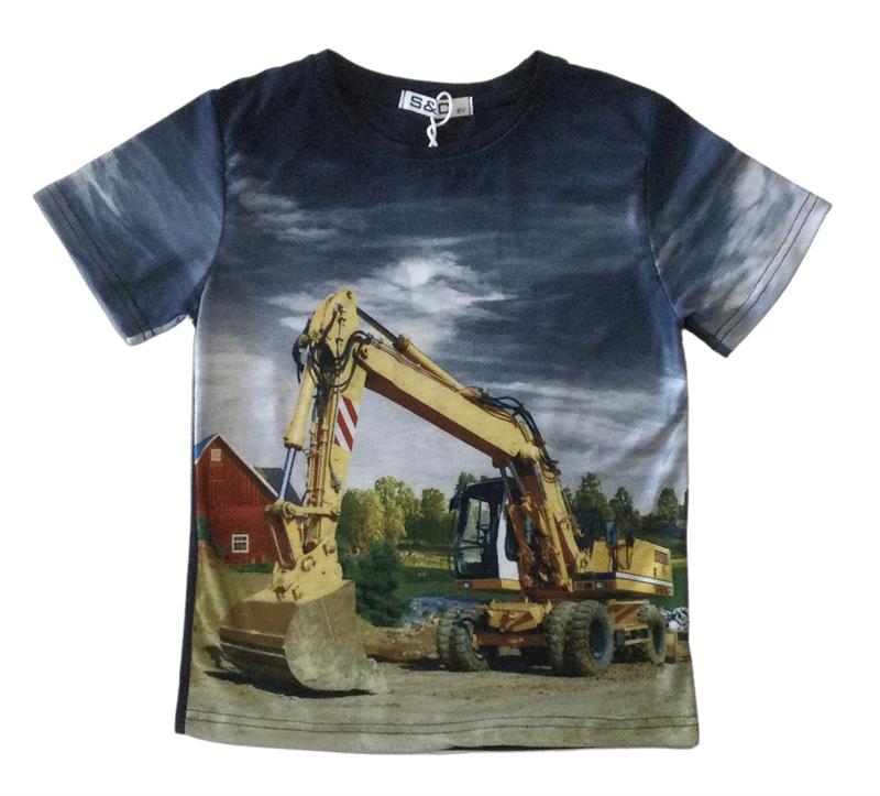 Hartes dunkelblaues Hemd mit Wasserhahn