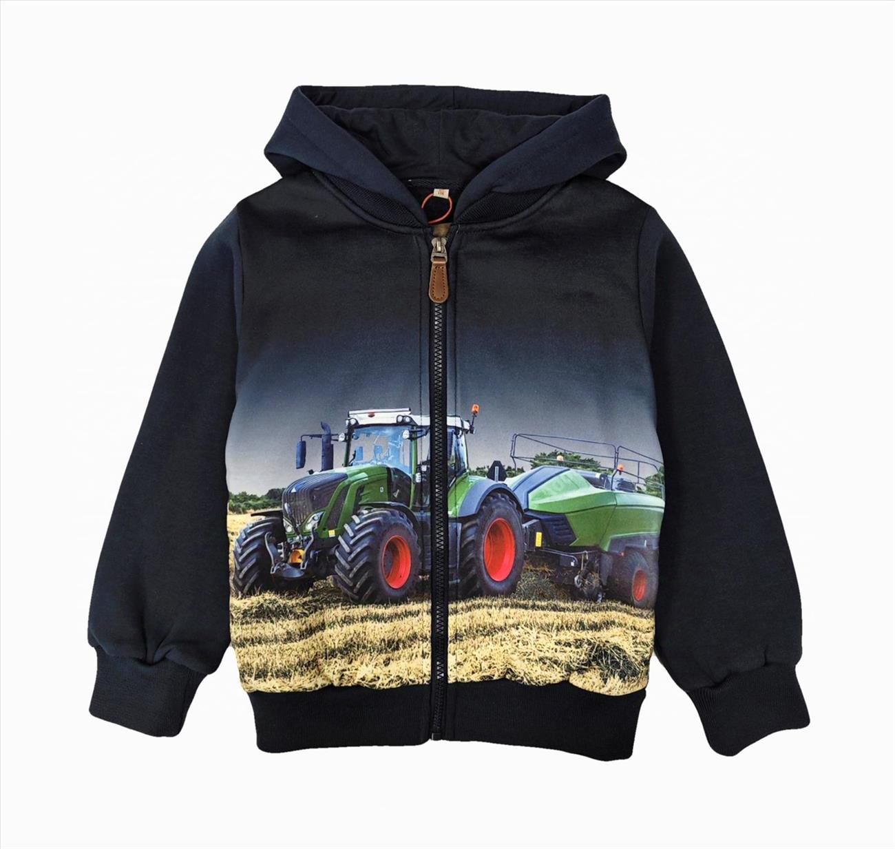 Donkerblauw vest met trekker Fendt