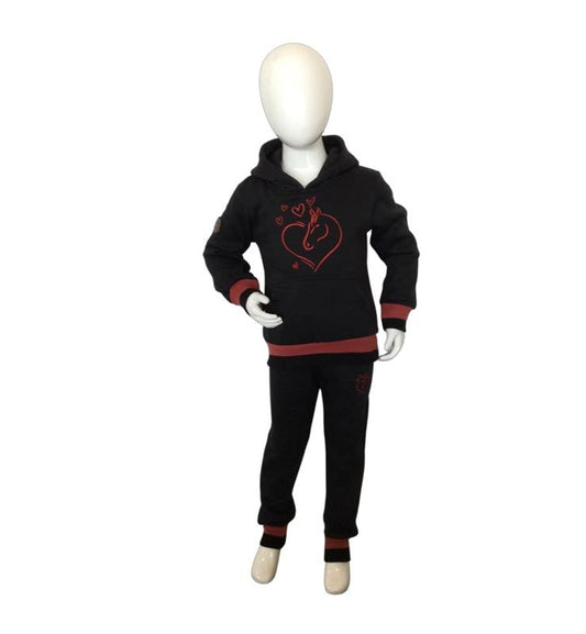 zwart Joggingpak met paard