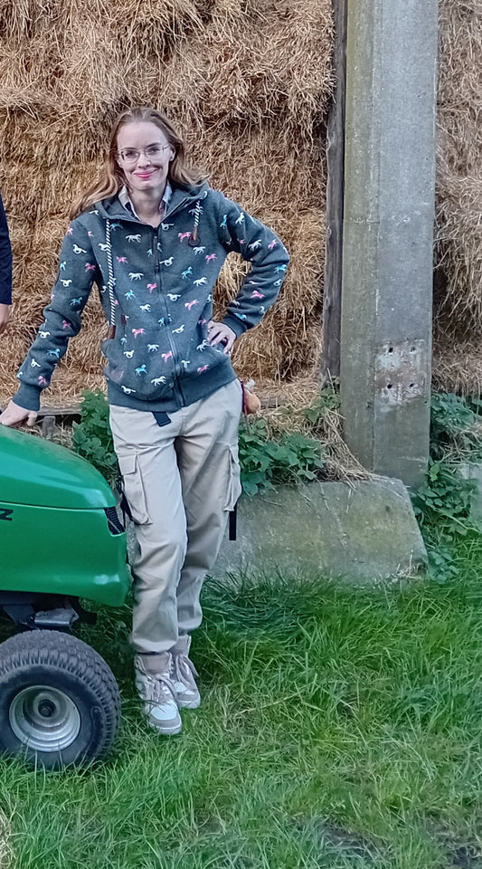 Gilet cheval gris adulte