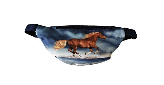 Sac de ventre mignon avec cheval brun