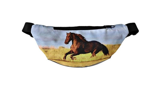 Sac de ventre mignon avec cheval brun