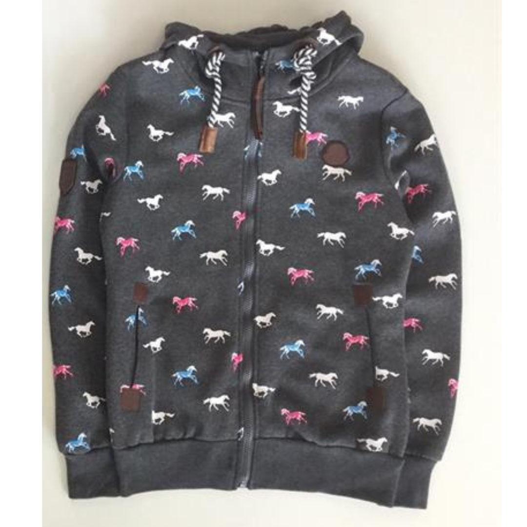 Paardenvest grijs volwassenen