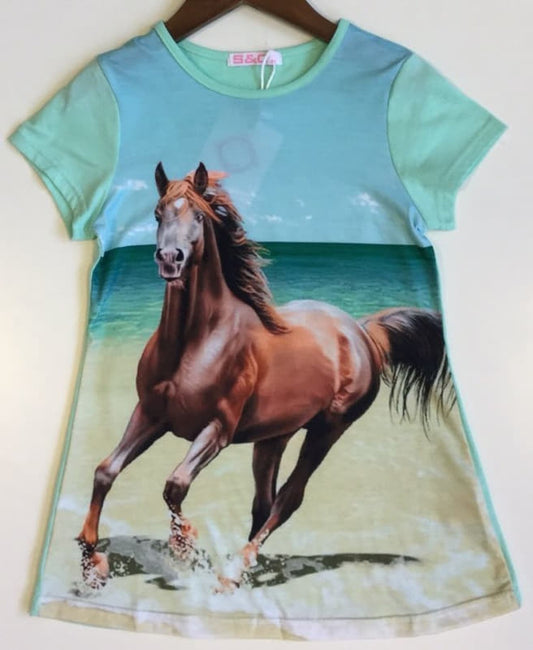 Paardenshirt paard op strand