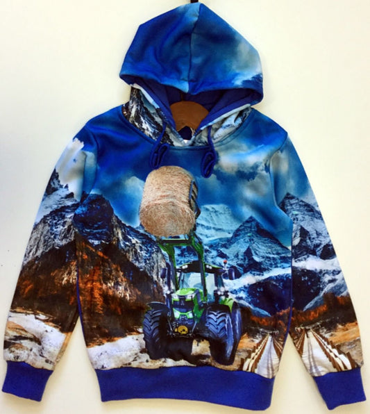 Hoodie met Deutz trekker met voorlader