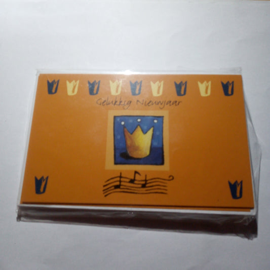 Nieuwjaars kaart muziek