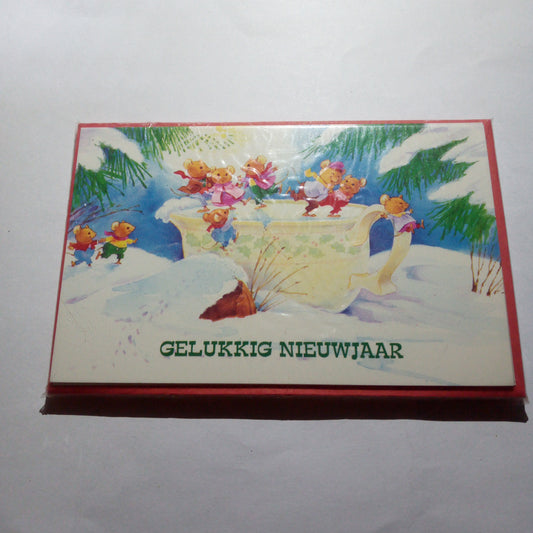 Nieuwjaars kaart muisjes