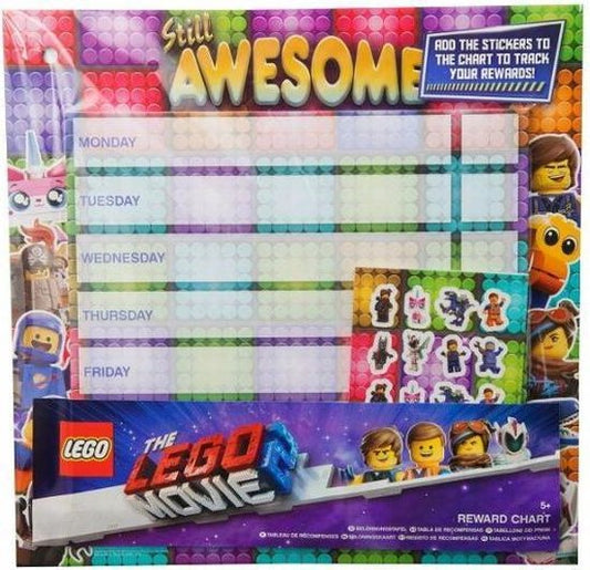 Carte de récompense Lego Movie, calendrier avec autocollants